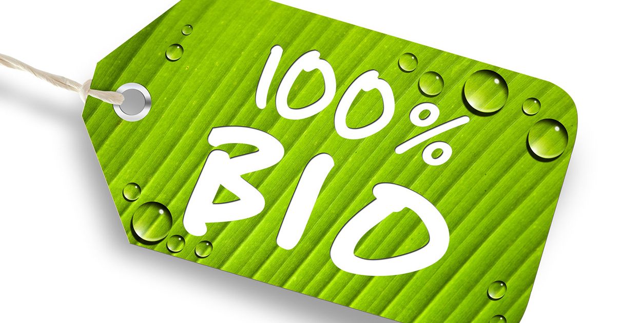 Text 100% Bio,